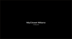 Desktop Screenshot of myclosetmilano.com